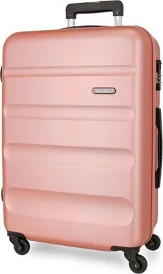 Zdjęcie produktu dla ROLL ROAD Flex Nude, walizka podróżna ABS, 65x46x23cm, 56L, 584926C (średnia)
