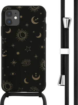 Produktbild von imoshion SilikonHülle design mit Band iPhone 11 - Sky Black