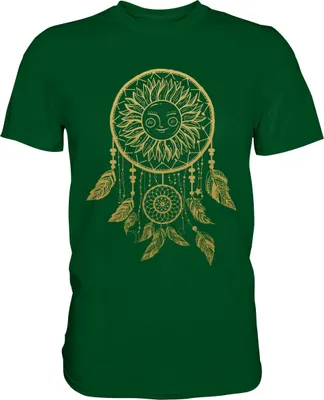 Produktbild von Traumfänger Sonnenblumen T-Shirt Garten Motiv Gärtner Geschenk – Bottle Green / M