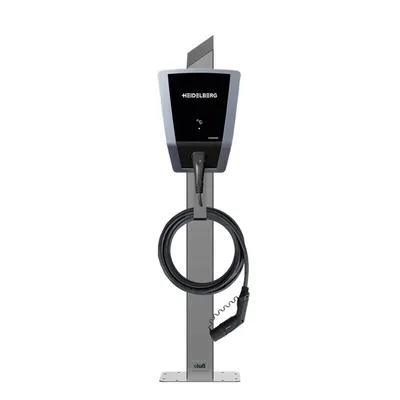 Produktbild von Wallbox Standfuß Amperfied by Heidelberg - Edelstahl