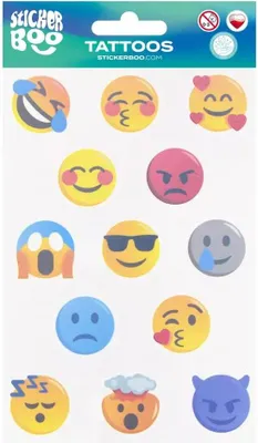 Immagine prodotto di Emoticons Tattoo 10x18 cm STICKER BOO 540455