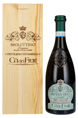 Produktbild von Cà dei Frati Brolettino Lugana Privilegio di Famiglia DOC 2020 13,5% Vol. 0,75l in Holzkiste