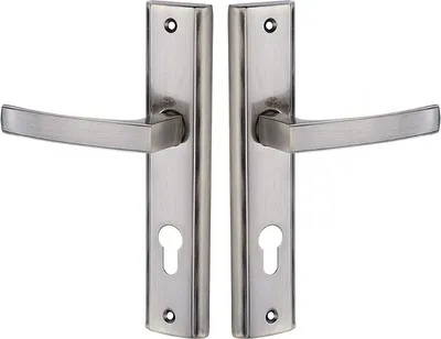 Immagine prodotto di Maniglia per porta su piastra lunga, inserto Aria Patina