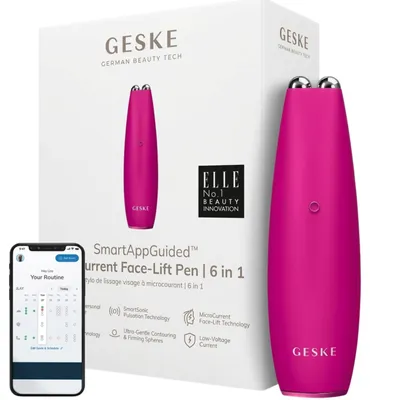Immagine prodotto di Massaggiatore lifting per il viso Geske MicroCurrent Face Lift Pen 6 in 1 Rosa