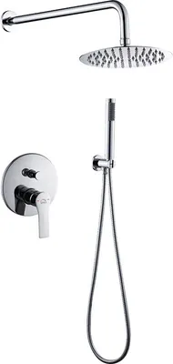 Produktbild von Design Unterputz-Brausearmatur mit Set Chrom