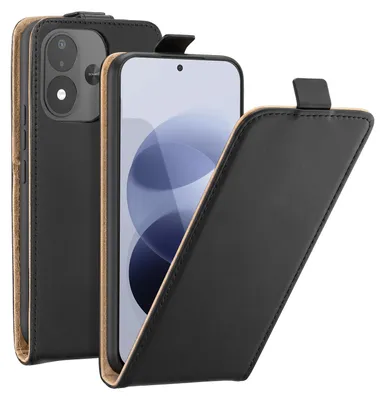 Produktbild von Avizar, Magnetisches Flip Etui Xiaomi Redmi Note 17 Kartenfach Schwarz, Schwarz / Braun