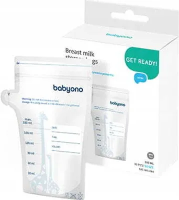 Produktbild von BABYONO | Aufbewahrungsbeutel - 30 Stck - 180 ml - Sicheres Einfrieren - Hygienisch und Praktisch