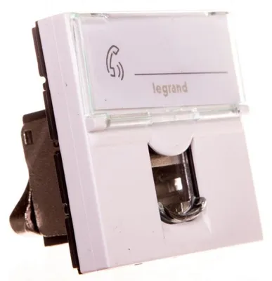 Obrázok produktu pre Legrand 076576, RJ-45, 2 modul/moduly, STP, 6a, Biela, 493 g