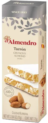 Produktbild von El Almendro Turrón Crunchy Almond Duro 75g