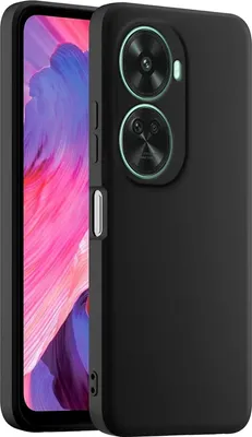 Image de Housse en silicone pour Huawei Nova 12 SE Housse de protection noire mate Backcover Handy Case