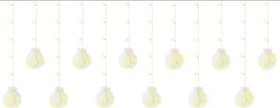 Produktbild von Inštalácia závesného osvetlenia, guľový model, teplá biela, 8 režimov osvetlenia, interiér/exteriér, IP44, 108 LED, 2,6 m