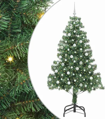 Zdjęcie produktu dla Świąteczne drzewko vidaXL, zielone, 210 cm, wykonane z PVC