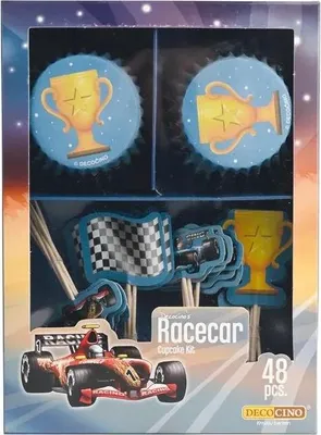 Produktbild von Muffinset Racecar, 48 teilig