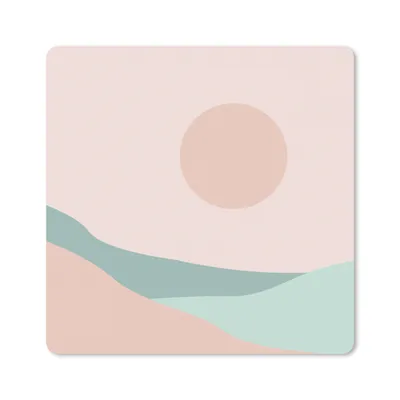 Produktbild von MuchoWow® Mauspad Mousepad Sommer - Sonne - Strand - Abstrakt 30x30 cm - Mousepads - Maus Mat - Pad - Mausunterlage - Gaming