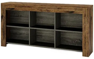 Obrázek produktu pro Konferenční stolek HOGA-JW0792, 29,8 x 157 x 81,4 cm, hnědo/šedý