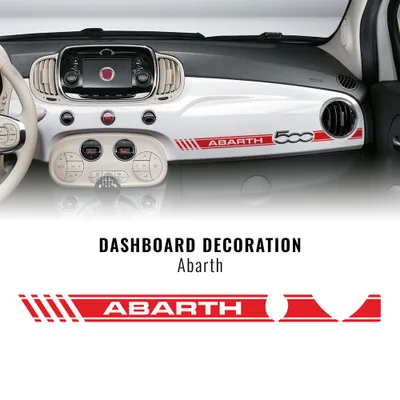 Immagine prodotto di Strisce di nastro adesivo per cruscotto Fiat 500 Abarth