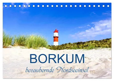 Produktbild von Borkum, bezaubernde Nordseeinsel (Tischkalender 2027 DIN A5 quer), CALVENDO Monatskalender