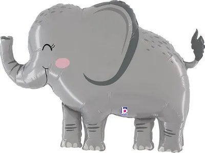 Zdjęcie produktu dla Balon Foliowy Słoń, dżungla Safari 112 cm