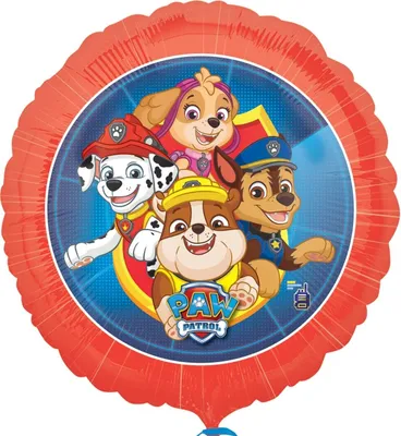 Productafbeelding van PAW Patrol - Ballon - Folie - Rood/Blauw - 43cm - 1 stuks