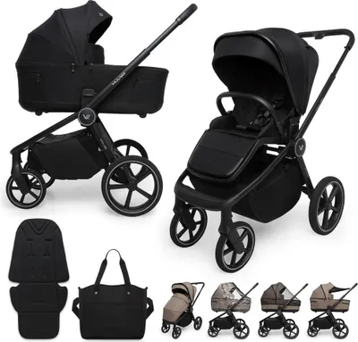Obrázek produktu pro MUUVO Kočárek kombinovaný Five 2v1 Classic Black
