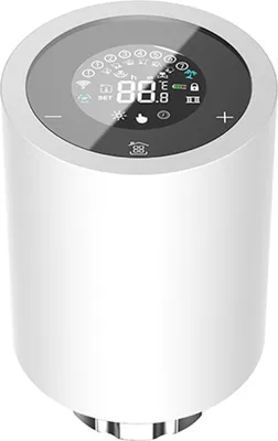 Produktbild von Thermostatisches Heizkörperventil, intelligentes Heizkörperventil, intelligentes Thermostatventil, unterstützt mobile App-Steuerung, Heizkörperregler für Zigbee, weiß