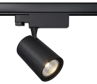 Immagine prodotto di Faretto Per Binario Moderno Vuoro 10W Alluminio Nero 1 Luce Calda