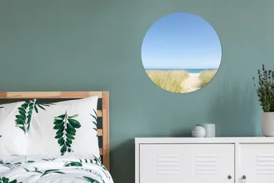 Produktbild von MuchoWow® - Mauerkreis - Wand Bilder - Wandsticker - Wohnzimmer Dekoration - Dekoration für die Wände - Aluminium - Babyzimmer