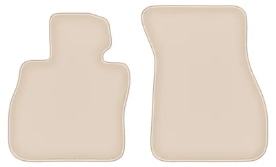 Produktbild von DURBAN Beige Velours-Fußmatten vorne für BMW 2 F44 Coupé (2020-)