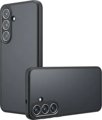 Produktbild von Samsung Galaxy S25 FE Hülle - Coverup Mattes Transparentes Back Cover mit Kameraschutz - Schwarz