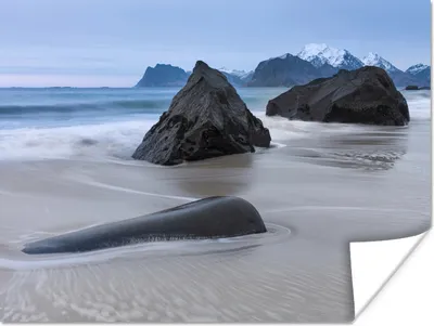 Produktbild von MuchoWow® Poster Strand - Stein - Meer 160x120 cm - Foto Plakat