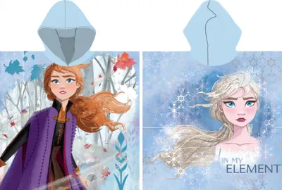 Zdjęcie produktu dla Niebieskie ponczo dla dzieci Frozen II