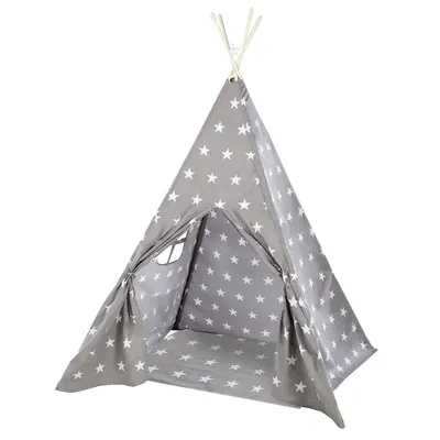 Produktbild von roba Spielzelt 'Little Stars' - Bodenunterlage und Tragetasche - Wigwam für Kinderzimmer und Outdoor