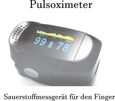 Produktbild von Professioneller Puls Oximeter / Pulsoximeter - Sauerstoffmessgerät für den Finger - Marke: LIMDIX