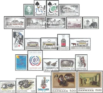 Produktbild von Briefmarken Dänemark 1994 Mi 1070-1093 (kompl.Ausg.) Jahrgang 1994 komplett postfrisch Königin Margarethe II
