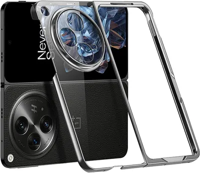 Obrázek produktu pro Ultratenké průhledné pouzdro na OnePlus Open / Oppo Find N3, tvrdé PC pouzdro s galvanizovanou úpravou Stříbrný