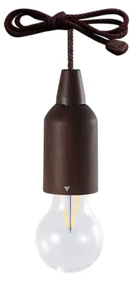 Zdjęcie produktu dla Żarówka LED z linką do wyłączania, przenośna, latarnia wisząca, zasilana bateryjnie, do dekoracji pomieszczeń kempingowych wewnątrz i na zewnątrz