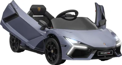 Produktbild von AIYAPLAY Kinder Elektroauto 12V Kinderauto mit 2,4G Fernbedienung, Musik, Elektrofahrzeug mit Leuchte, USB/MP3-Anschluss, Rückwärtsfunktion, bis 5 km/h, für Kinder 3-5 Jahre, Grau