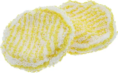 Produktbild von vhbw 2x Wischbezug Ersatz für Kärcher 2.863-243.0 für Dampfreiniger - Mikrofaser Gelb Weiß