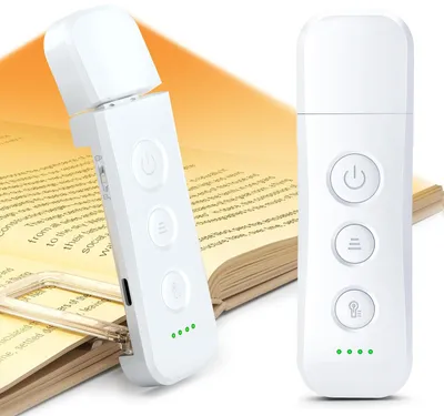 Productafbeelding van Verbesserte 12 LED Leselampe met 3 kleuren en 5 helderheden, USB-C oplaadbaar