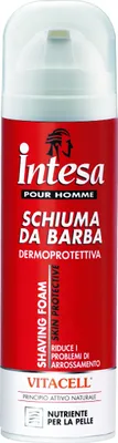 Produktbild von Intesa Schiuma da Barba Vitacell, Rasier-Mousse, Männer, Empflindliche Haut, 300 ml, Anti-Reizung, Anti-Rötung, Feuchtigkeitsspendend, Aqua, Triethanolamine, Stearic Acid, Isobutane, Palmitic Acid, Polysorbate 20, Polysorbate 60,...