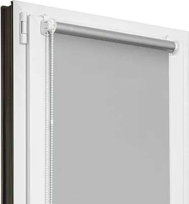 Produktbild von Estika Verdunklungsrollo ohne bohren - 60 x 150 cm - Grau - Thermorollo