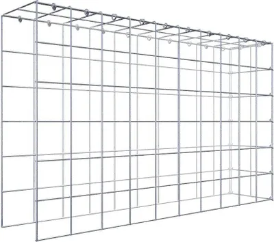 Produktbild von Anbaugabione Typ 4 100 cm x 60 cm x 20 cm (L x H x T), Maschenweite 10 cm x 10 cm, C-Ring