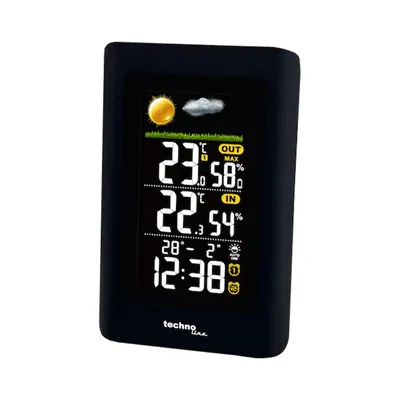 Obrázek produktu pro Technoline WS 6447 Meteostanice/teploměr (vnitřní, venkovní) černá