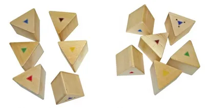 Produktbild von Eduplay Geräuschspiel Holzprismen für Kinder - Lernspielzeug
