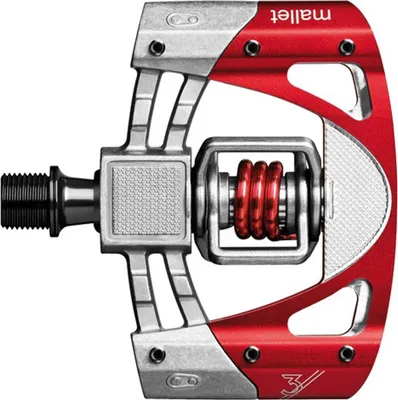 Image de Crankbrothers pédales automatiques Mallet 3 , argent / rouge