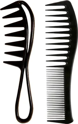 Produktbild von Haarkamm Set 2 Stück Professionelle Antistatische Friseurkämme Schwarz