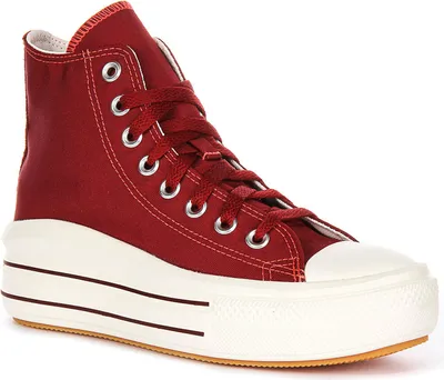 Produktbild von Converse All Star Move High A12586C in Rot für Damen – 7.5 UK - 41 EU - 9.5 US / Red