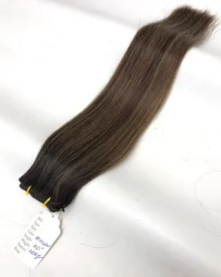 Produktbild von Weave Hair Echthaartresse für Haarextensions, Remy Haar, Farbe ombré & balayage 1B-4-7N, Länge (30 cm), ca. (100 g)