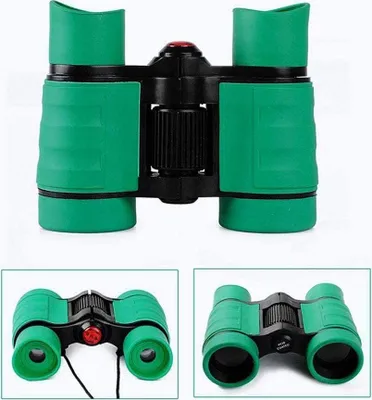 Produktbild von Ferngläser für Kinder Outdoor Kinderfernglas Spielzeug für Jungen Mädchen Studenten Geschenke Leicht Mini Fernglas Grün