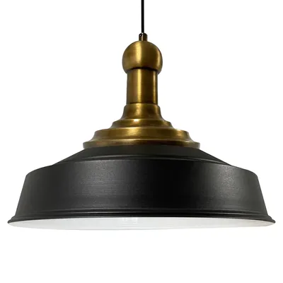 Produktbild von Pendelleuchte Hängelampe Industrial Schwarz Metall, Ø40cm, E27, Vintage Lampe